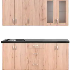 Kuchyňská linka 160 cm San Remo světlé