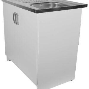 Kuchyňská skříňka s dřezem bílá 80 cm