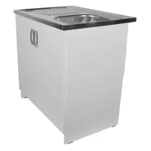Kuchyňská skříňka s dřezem bílá 80 cm