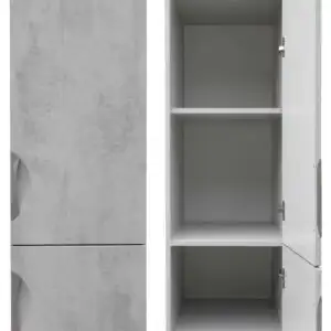 Potravinová skříň 50 cm pravá barva beton světlý