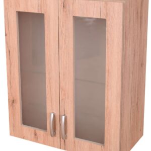 Prosklená kuchyňská skříňka 60 cm San Remo světlé
