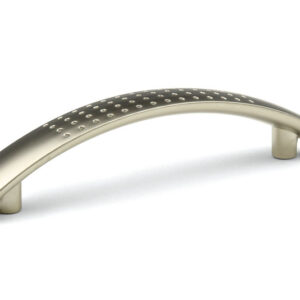 Úchyt na dvířka kuchyňské linky Kewina satin nikl 12.8 cm