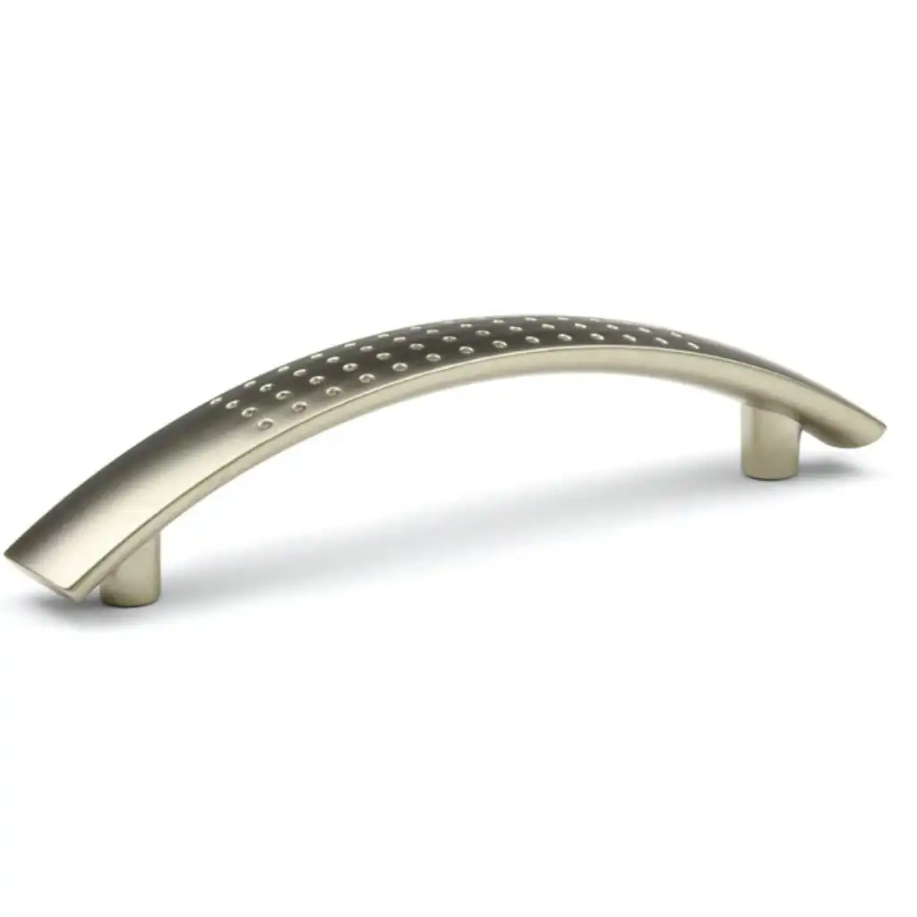 Úchyt na dvířka kuchyňské linky Kewina satin nikl 12.8 cm