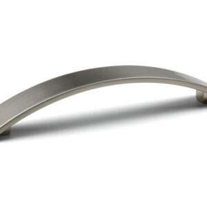 Úchyt na dvířka kuchyňské linky Malada broušený nikl 12.8 cm