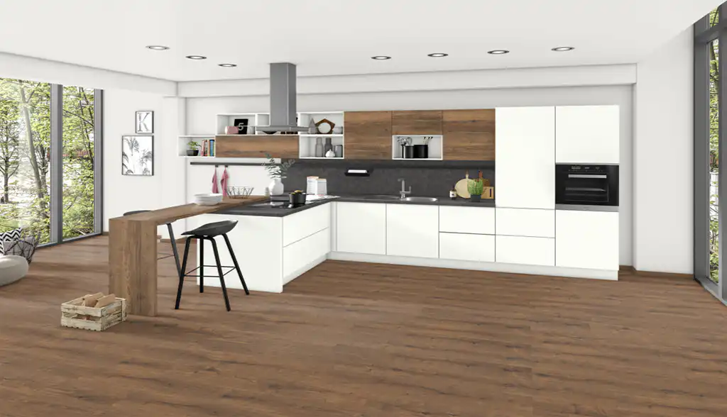 Zadní obkladová deska do kuchyně F508 Used Carpet černý - Obrázek 3