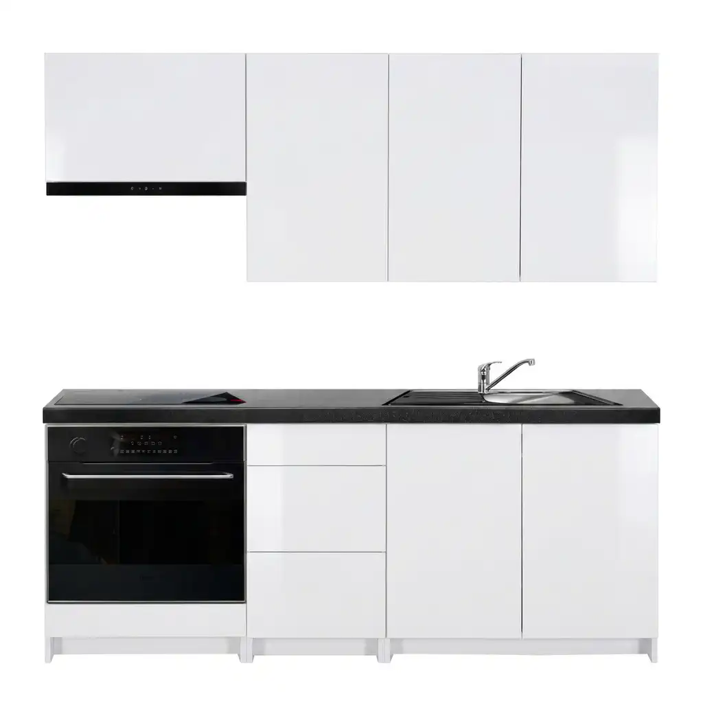 Bílá kuchyňská linka 180 cm (3)