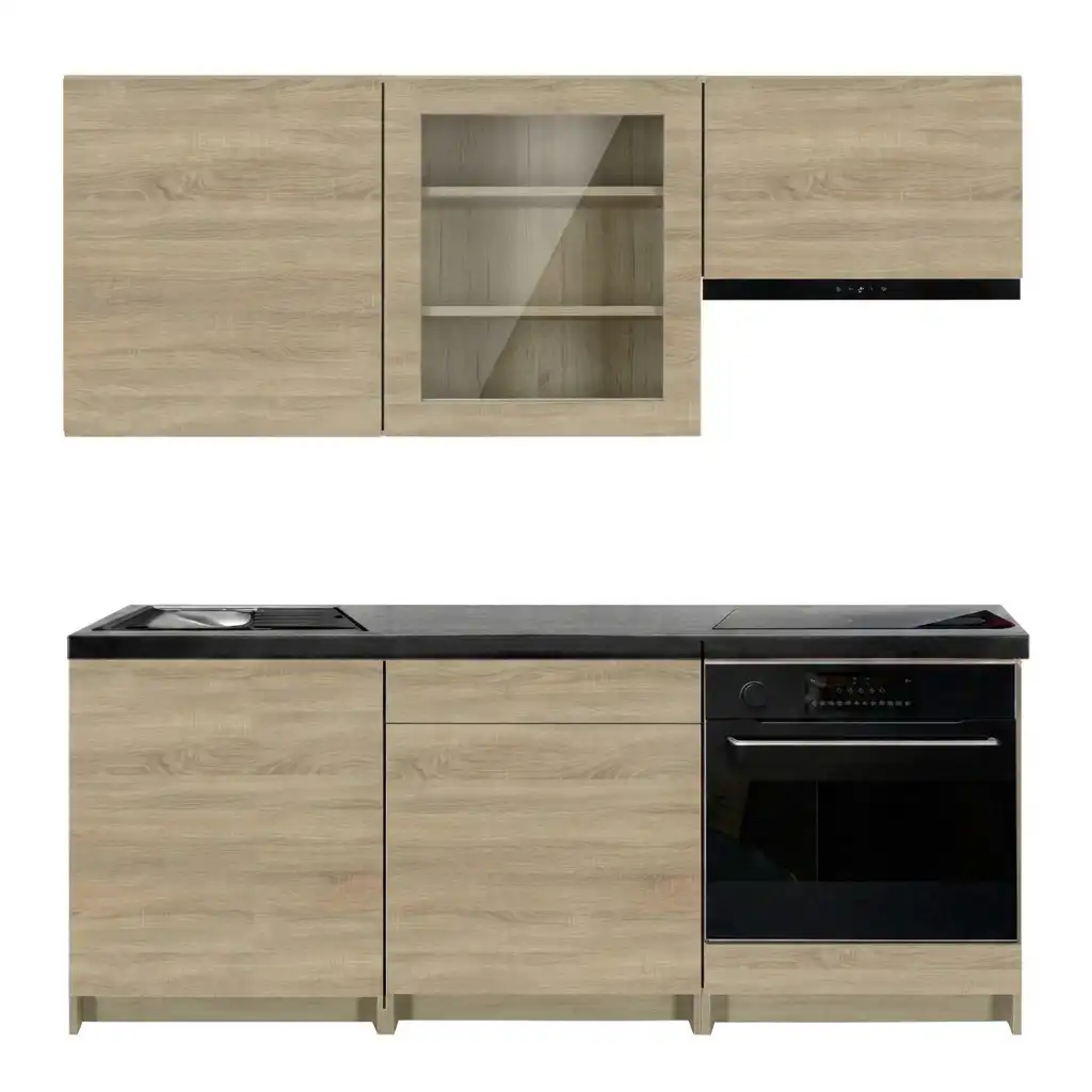 Kuchyňská linka 180 cm – Dub sonoma