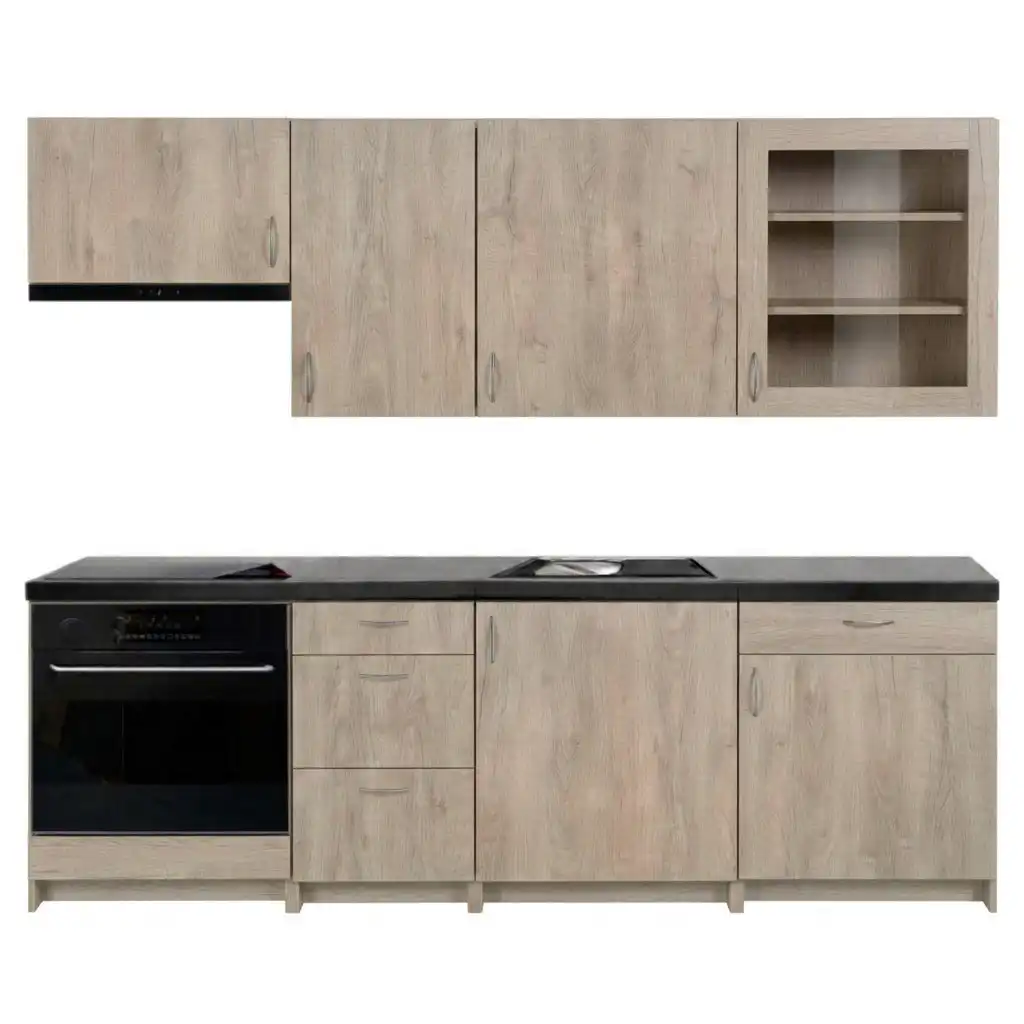 Kuchyňská linka 220 cm dub sonoma