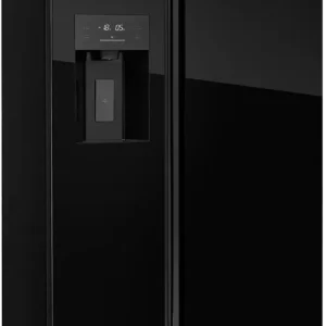 Americká lednice s výrobníkem ledu LA7691bc BLACK