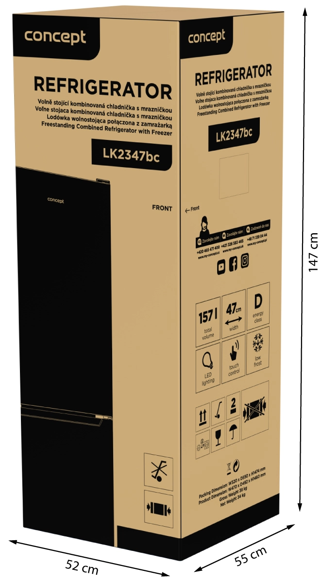 Lednice s mrazákem LK2347bc - Obrázek 14