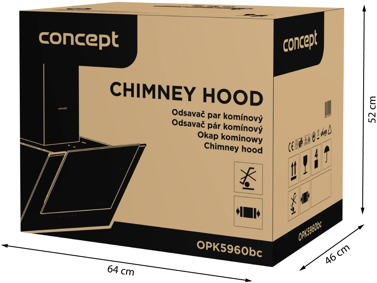 Komínová digestoř OPK5960bc BLACK - Obrázek 13