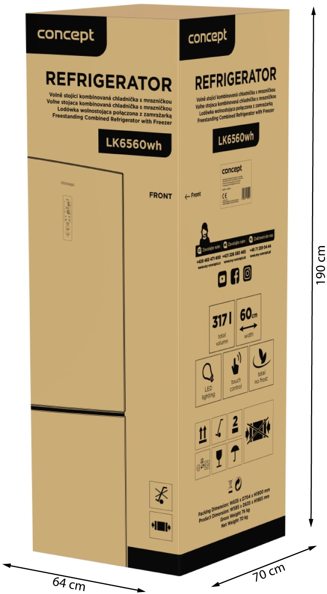 Lednice s mrazákem LK6560wh - Obrázek 13
