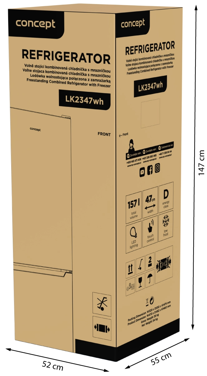 Lednice s mrazákem LK2347wh - Obrázek 13