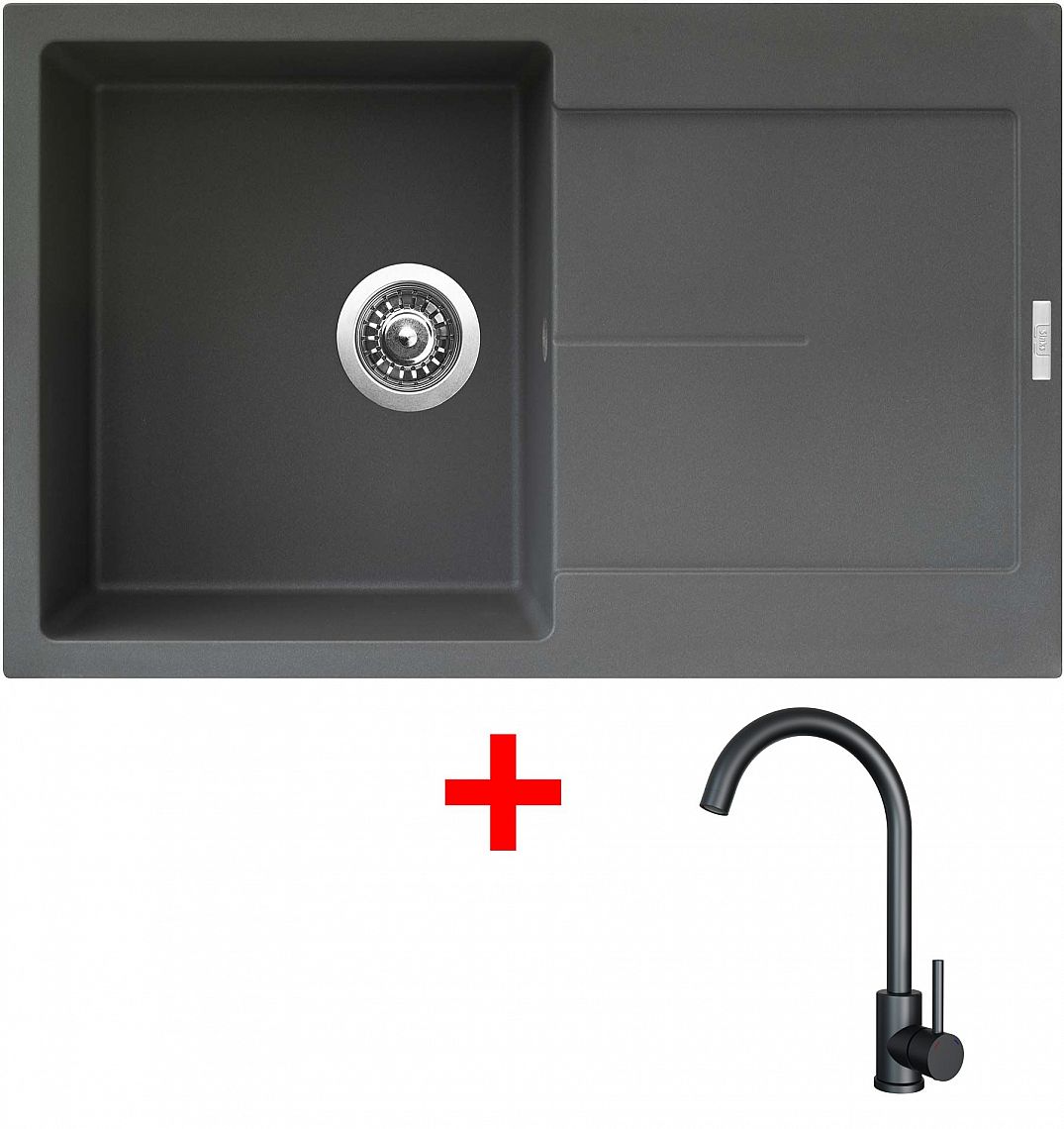 Sinks ULTIMA 790 Titanium + ARCO černá matná