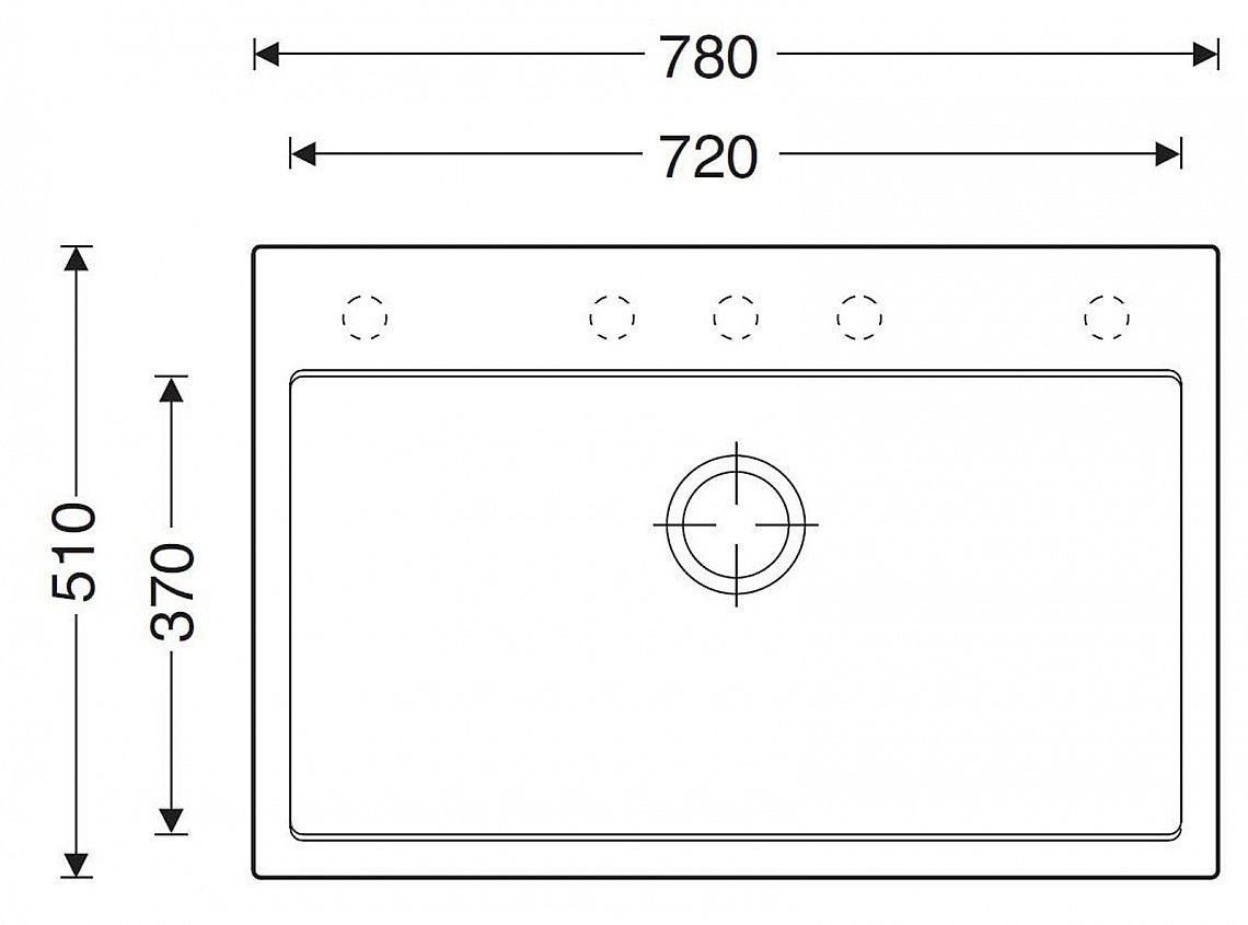 Sinks MAXIMO 780 Metalblack - Obrázek 2