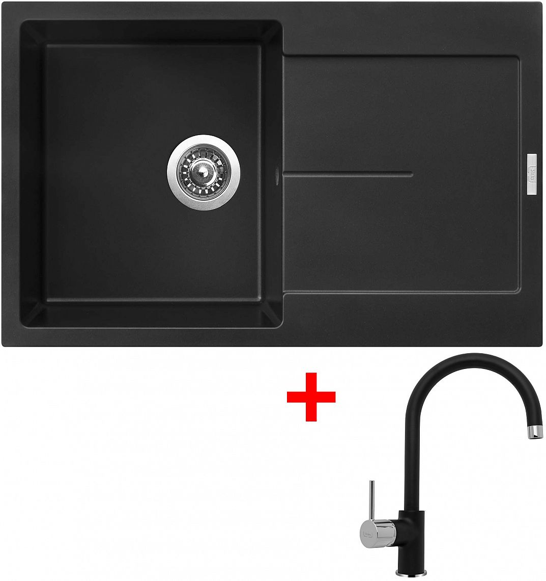Sinks ULTIMA 790 Pureblack + Vitalia GR