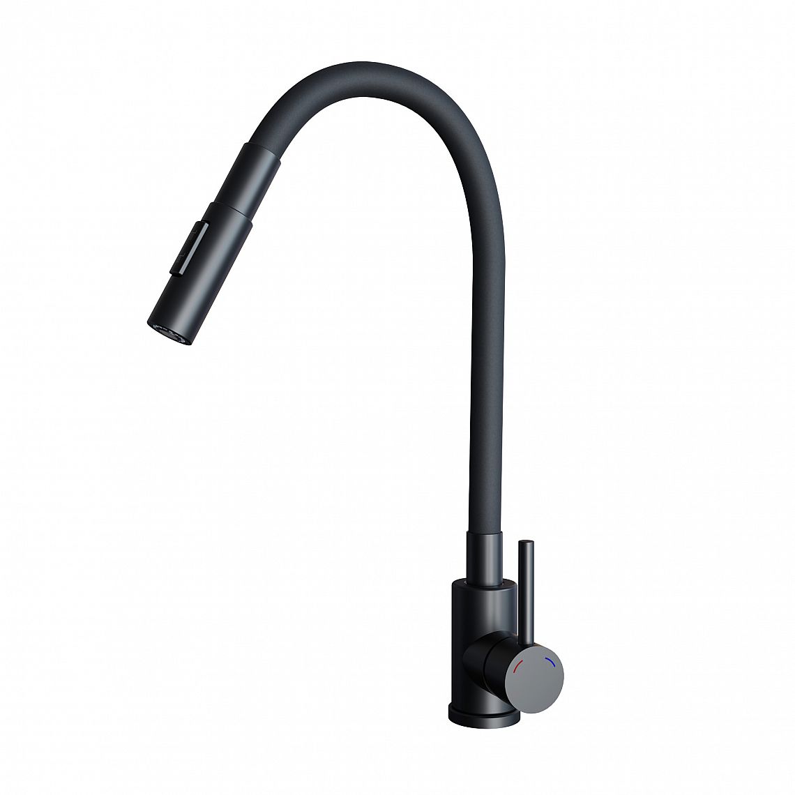 Sinks ELASTA S černá matná hladká
