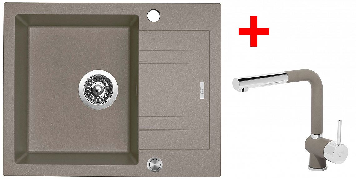 Sinks LINEA 600 XC Truffle + Mix 3 P GR