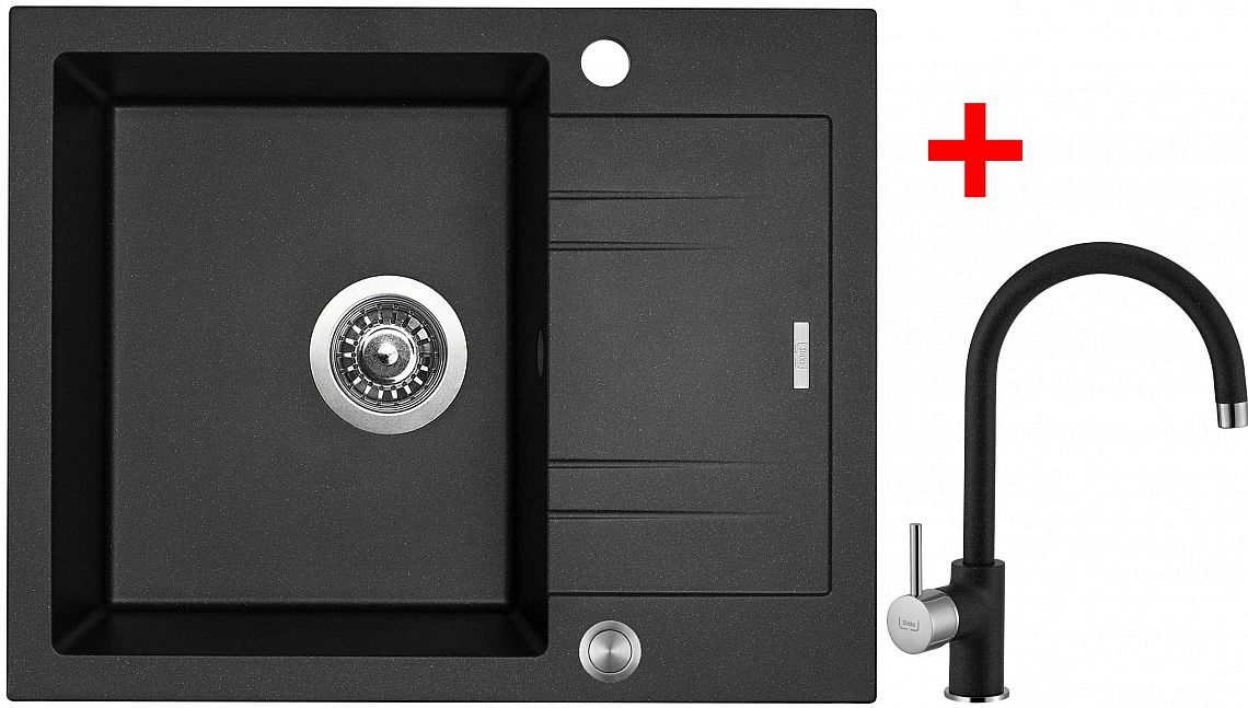 Sinks LINEA 600 XC Metalblack + Vitalia GR