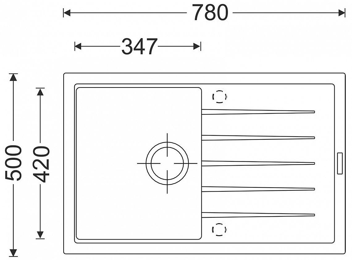 Sinks BEST 780 Pureblack - Obrázek 3