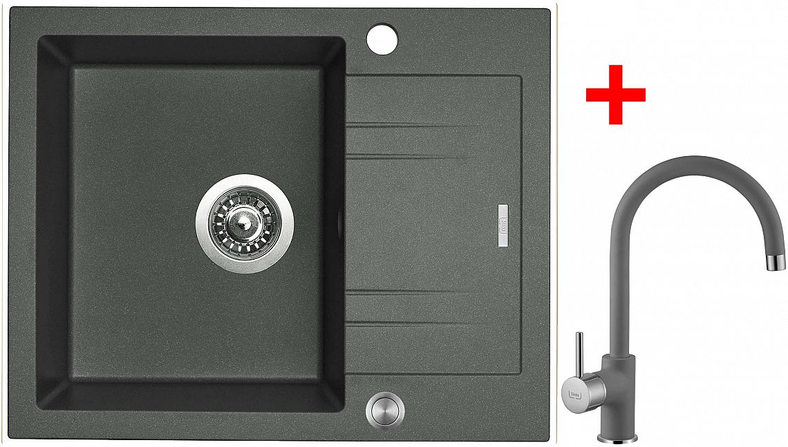 Sinks LINEA 600 XC Titanium + Vitalia GR