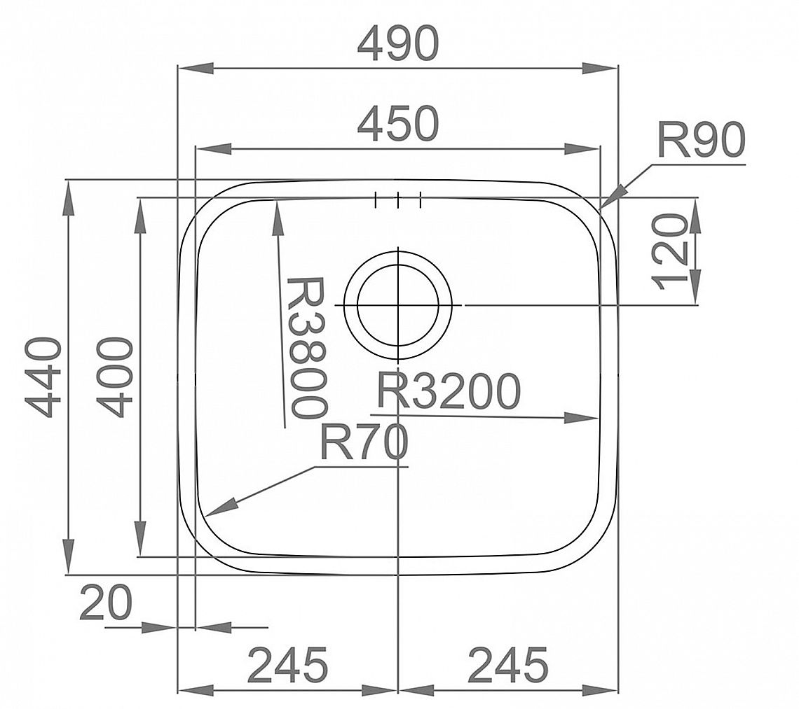 Sinks LAGUNA 490 V 0,8mm trojmontáž leštěný - Obrázek 5