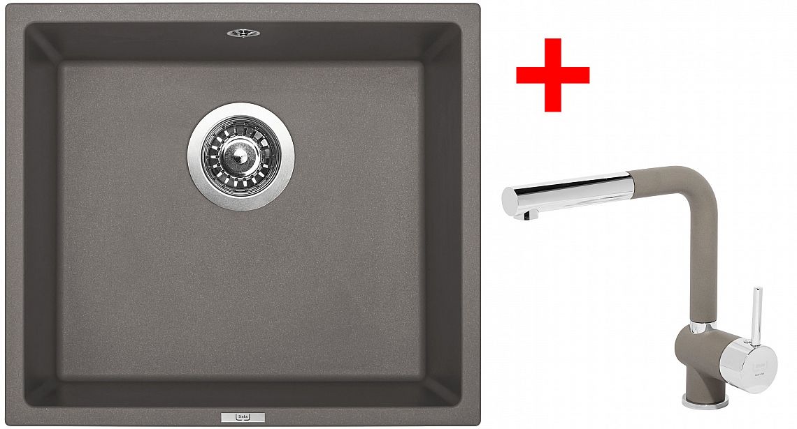 Sinks FRAME 457 Truffle + Mix 3 P GR