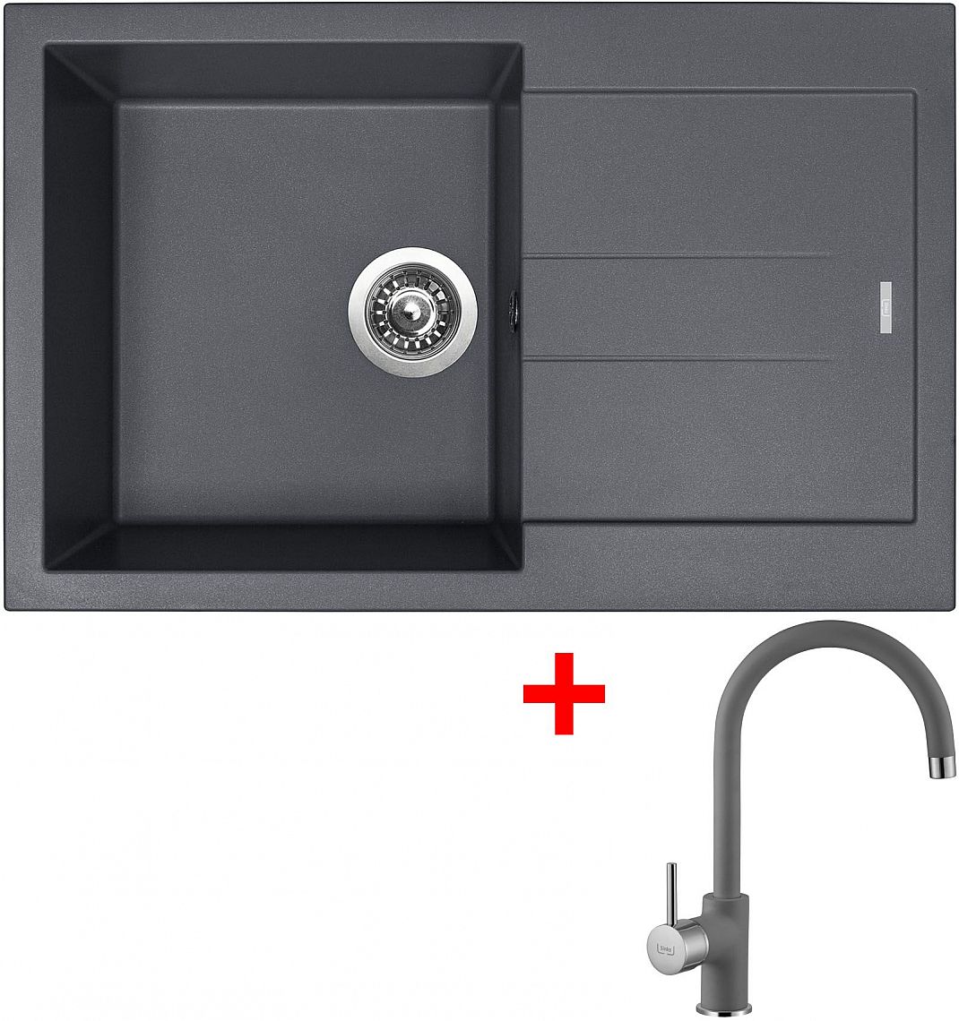 Sinks AMANDA 780 Titanium + Vitalia GR