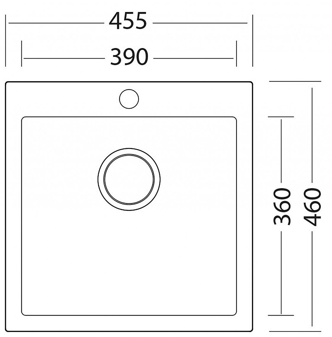 Sinks VIVA 455 Truffle - Obrázek 2